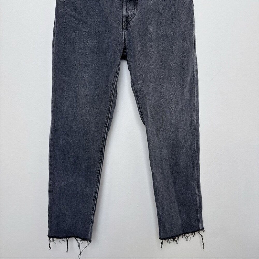 Levi's Womens 25 501 Crop Raw Hem Gray Wash Jeans - Picture 6 of 15